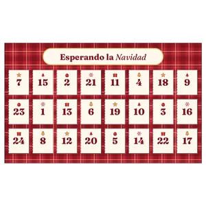 Calendario de adviento de mesa