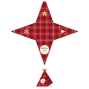 Molde de la caja pirámide