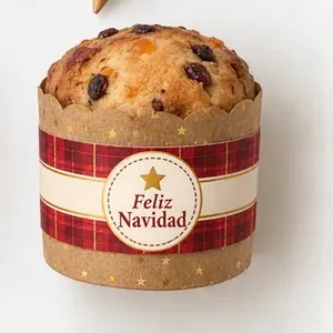 Minipanetón con faja navideña